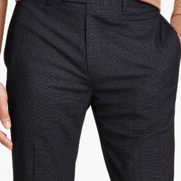 Calvin Klein Men's Slim Fit Performance Dress Pants Charcoal Black 40W x 32L NWT - Picture 2 of 4